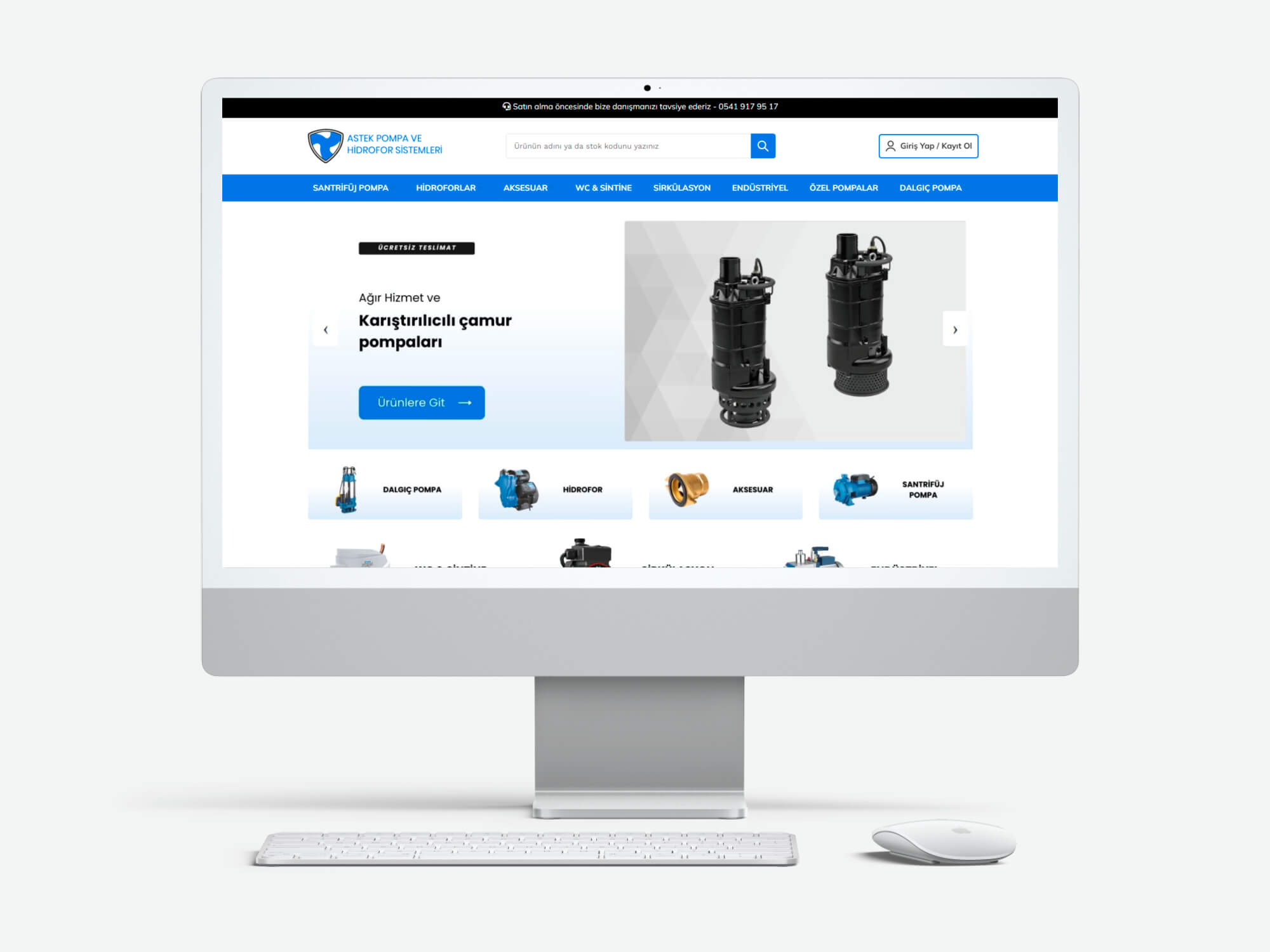 Astek Pompa web sitesi