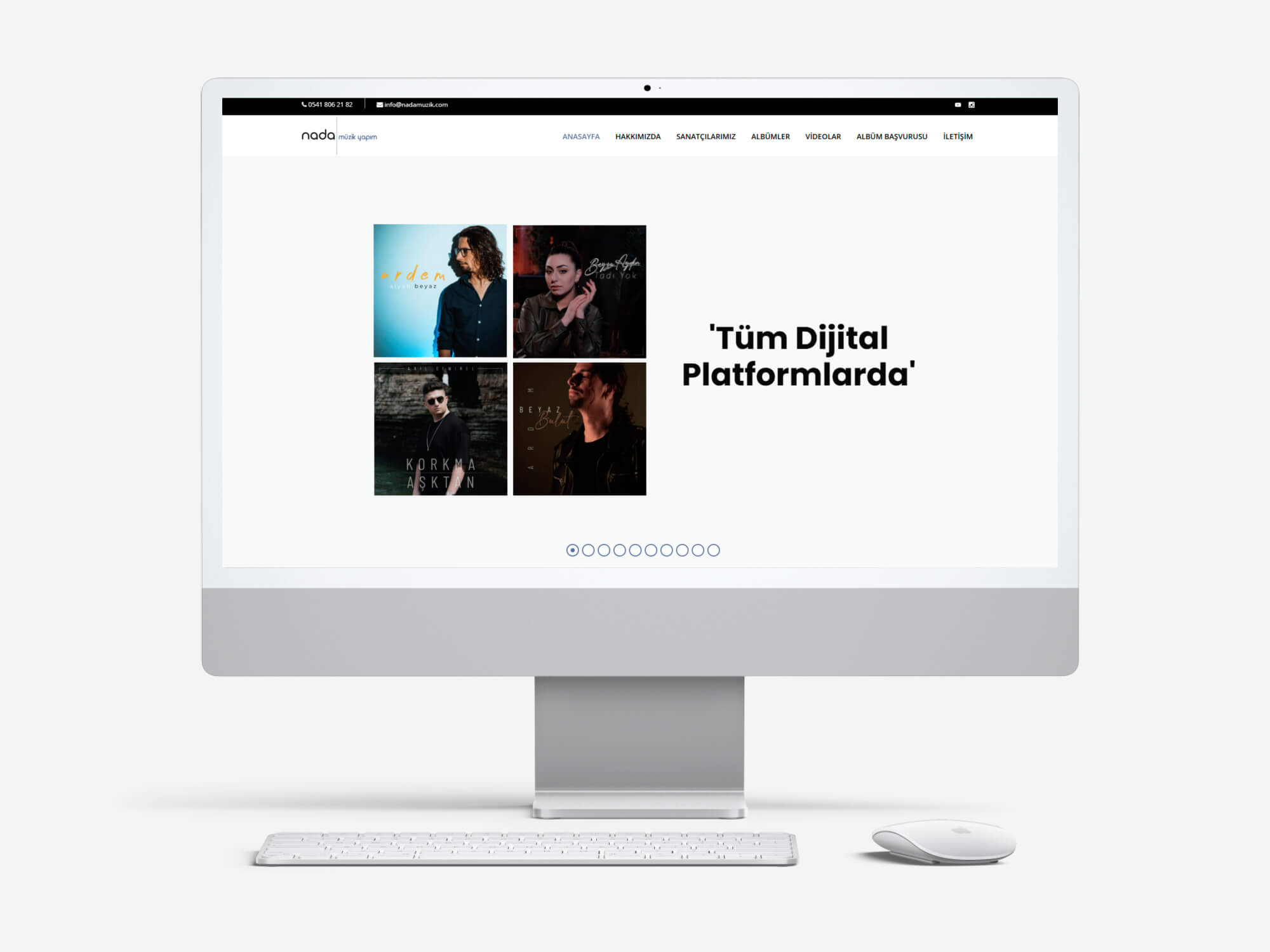 Nada Müzik web sitesi