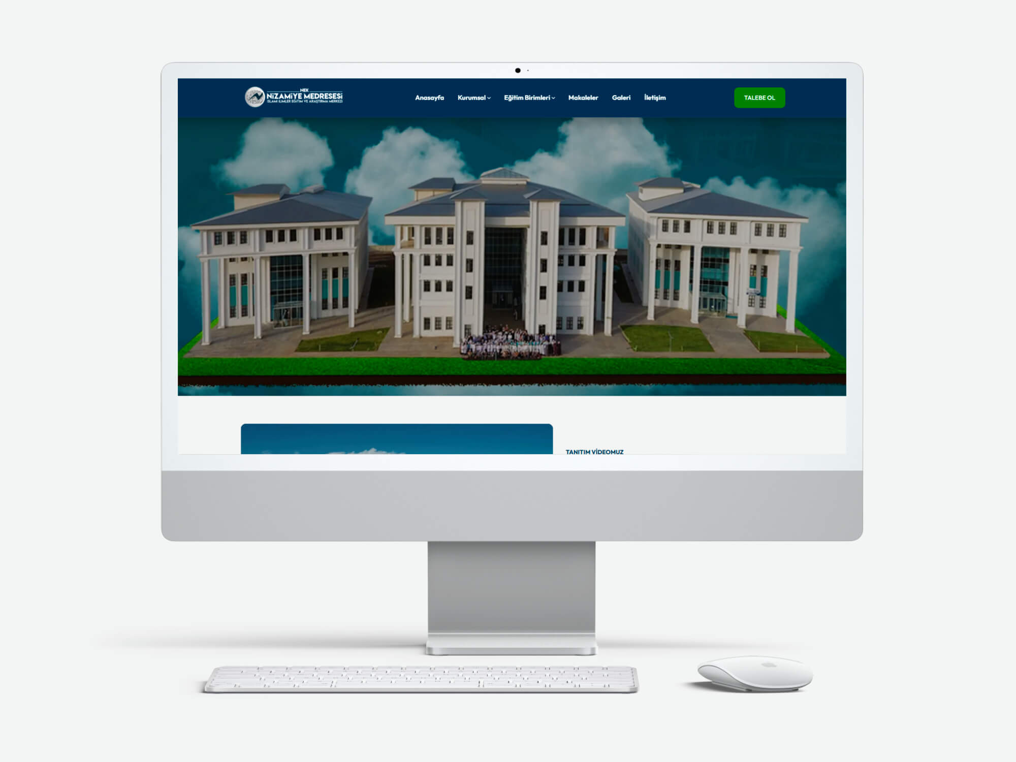 Nizamiye Eğitim Kurumları web sitesi