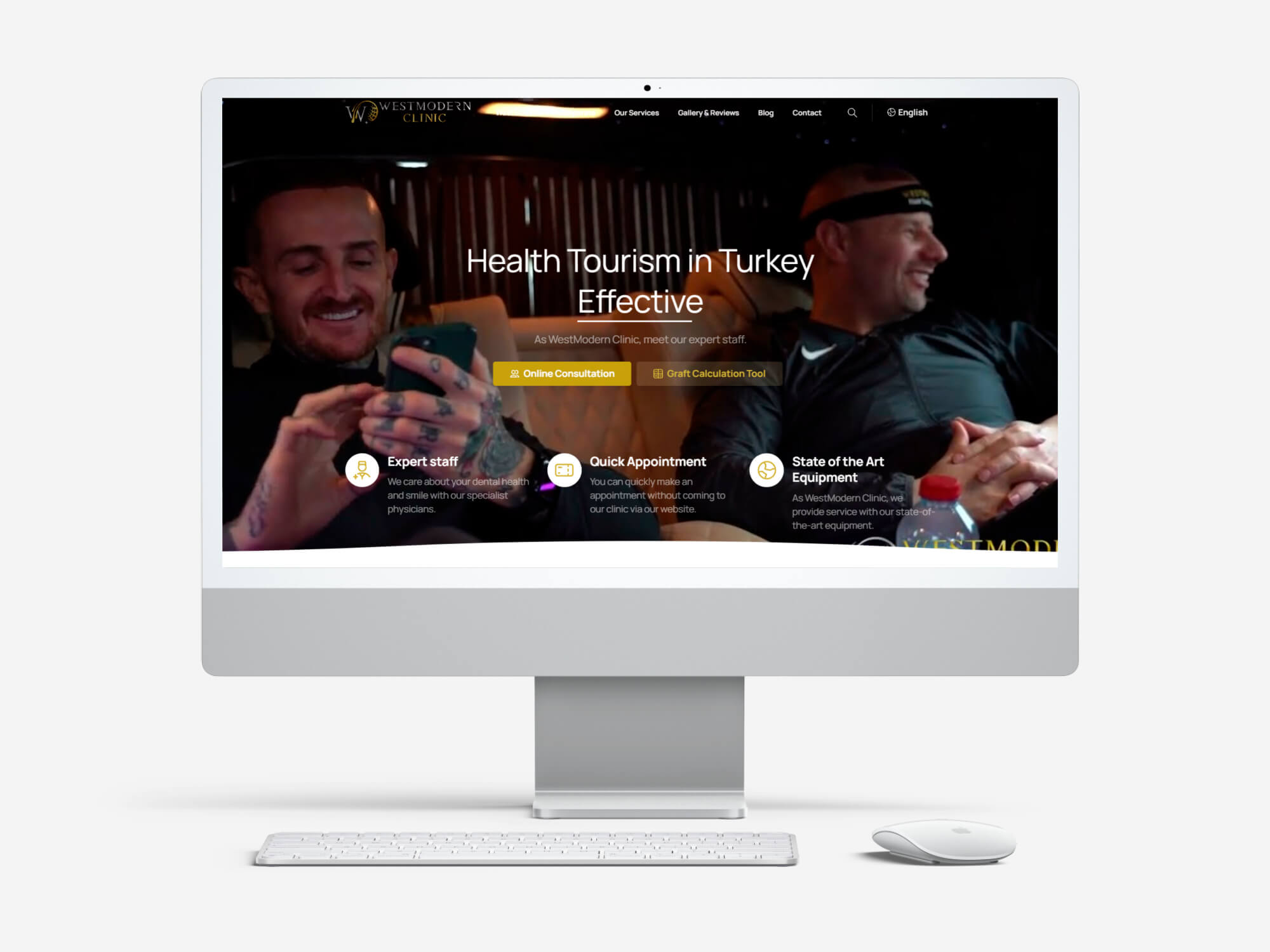 West Modern Clinic web sitesi